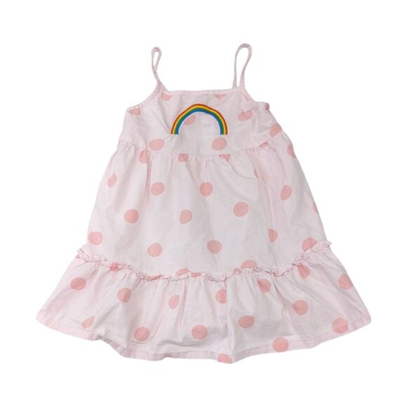 Harper Canyon Pink Polkadot Rainbow Sundress Sleeveless Summer Girls size 3T - Picture 1 of 7